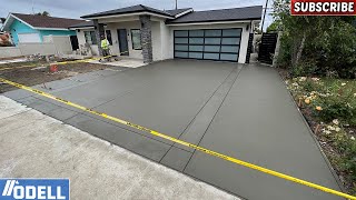 Concrete Driveway Transformation You Wont Believe  Full Build Timelapse [upl. by Ahcarb]