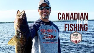 FlyIn Fishing for Walleyes at Knobbys FlyIn Lodge amp Outposts Ontario Canada [upl. by Lletnohs454]