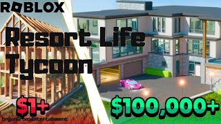 Roblox Resort Life Tycoon Part 1  Roblox S8 EP2 [upl. by Lamdin960]