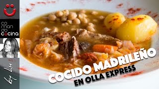 COCIDO MADRILEÑO en olla express I Comando Cocina [upl. by Annahsirhc]