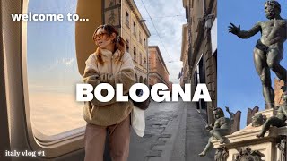 🇮🇹 italy vlog 1 we have arrived 🍝 backpacking to Bologna exploring the city eating etc [upl. by Alikam29]