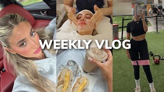 WEEKLY VLOG ❥ facials Invisalign update nails done amp running errands [upl. by Naillimixam]