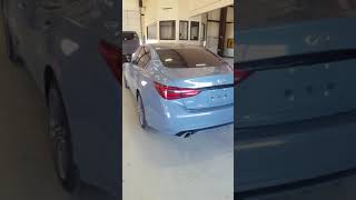 Infiniti Q50 Red Sport 400  Hail Damaged Copart Car Auction [upl. by Evonne118]