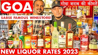 GOA WINESTORE  New Liquor Rates Goa  2023  GOA VLOG  Whiskey Vodka Rum Beer Hindi Panjim Rd [upl. by Daub]