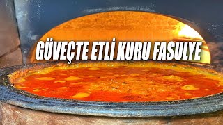 Güveçte Etli Kuru Fasulye Hazırladık [upl. by Assiar]