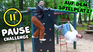 ⏸️ WITZIGE PAUSE CHALLENGE AUF DEM SPIELPLATZ mit Kaan amp Dania Wer gewinnt [upl. by Elbart548]