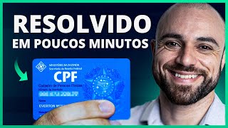 💳CPF PENDENTE DE REGULARIZAÇÃO ou SUSPENSO Como Resolver Online e Gratuito [upl. by Ahsiea]