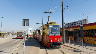 Konstal 105Na 11841185 🚊35 Tramwaje Warszawskie [upl. by Ellinad]