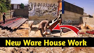 New Ware House Shed Work Wealding And Civil Working Full Complete Working  Raza fancy steel [upl. by Enimsay122]