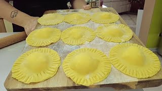 RAVIOLI XXL ripieni 🥟 Pasta fresca fatta a mano [upl. by Derina615]