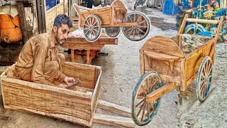 See How Wooden Hand Cart are Made  interesting Project of Corn🌽 Wodden Hand Cart Making [upl. by Lole]