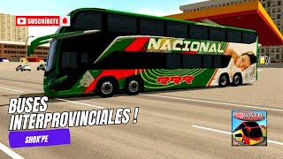 BUSES INTERPROVINCIALES  WORLD BUS DRIVING SIMULADOR [upl. by Enelra]