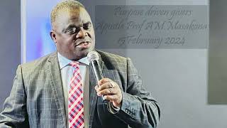 Purpose driven givers – Apostle Prof AM Masakona [upl. by Irved]