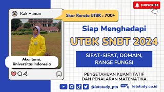 Fungsi  Sifatsifat DomainRange Fungsi  UTBK SNBT 2024 [upl. by Kellby946]