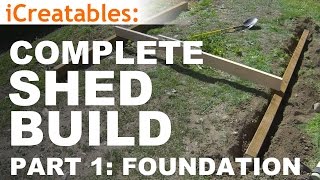 How to Build A Shed  Part 1  The Shed Foundation [upl. by Olegnaed]