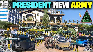 MICHAEL THE PRESIDENT HELPING POOR PEOPLE AND NEW ARMY  GTA V GAMEPLAY 154  TECHNO GAMERZ GTA 5 [upl. by Onitsoga]