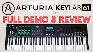 Arturia Keylab mkII FULL DEMO amp REVIEW [upl. by Ehrman]