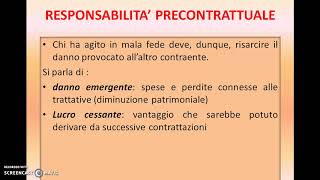 RESPONSABILITA CONTRATTUALE ED EXTRACONTRATTUALE [upl. by Foster]