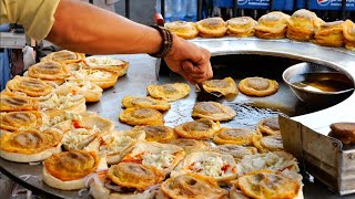 Pakistani Street Food  FAMOUS EGG BURGERS Karachi Pakistan [upl. by Nolyarg]