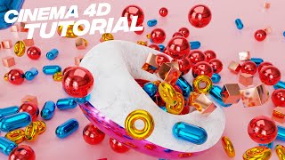 Easy Cinema 4D Tutorial  Cinema 4D Absolute Beginners Tutorial [upl. by Wayland817]