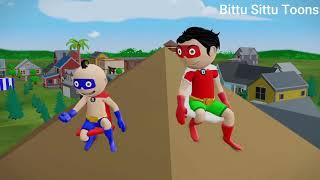 Bittu Sittu Superhero Wala Cartoon [upl. by Paehpos235]