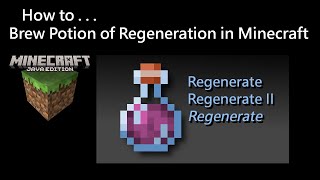 How To Brew Potion of Regeneration in Minecraft Java [upl. by Nadya]