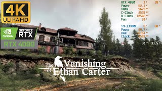 The Vanishing of Ethan Carter  4K Benchmarking RTX 4090 amp i913900K  Maximum Settings [upl. by Llemar16]