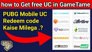 GameTame Free point Get PUBG Mobile UC Redeem code 2023 [upl. by Euqinay]