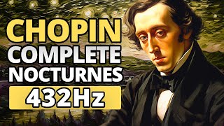 Chopin  Complete Nocturnes in 432 Hz [upl. by Ng]