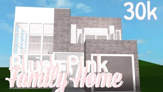 30k Blush Pink Family Home  Bloxburg no advanced placing [upl. by Stelu169]