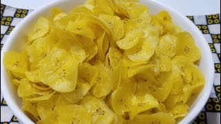 Chips banane plantain verte Chips plantain non mûr [upl. by Anirrehs]