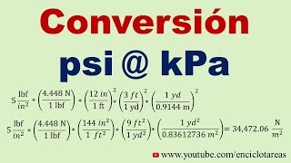 Convertir de psi a kPa [upl. by Danelle]