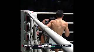 Putting on a SHOW 👏 Akif Guluzada styles on Samingdam for the firstround TKO [upl. by Acined997]