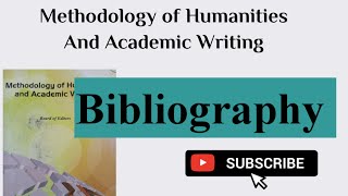 Methodology of humaniteis and Academic WritingBibliographyBA EnglishKannur University [upl. by Harbour]