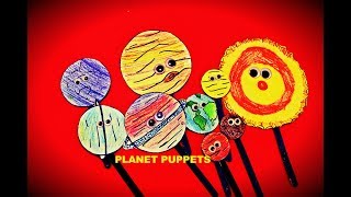 Learning about the Solar System by making Planet Puppets [upl. by Ayatnwahs]