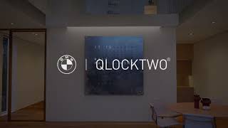 BMW  QLOCKTWO – a merge of worlds QLOCKTWO BMW creatorsedition artwork [upl. by Ellecram]