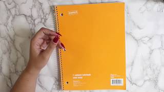 Turning a Notebook Into a DIY Planner  Cheap Planning [upl. by Albertine]