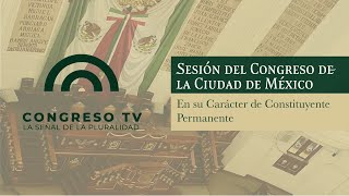 🔴 EnVivo  Sesión del Congreso de la Ciudad de México en su carácter de  10 de Octubre de 2024 [upl. by Alic]