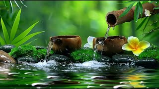 Relaxing Sleep Music with Bamboo Water Fountain  Reduce Stress Anxiety amp Depression 12 [upl. by Sheppard]