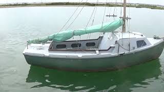 Westerly Berwick sail on the River Blackwater 4824 [upl. by Ardnassac]