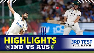 India vs Australia Highlights  India vs Australia 3rd Test Full Match Highlights [upl. by Winchell]