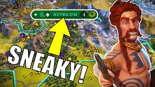 Civ 6  This Settled City Ended Up Being Game Winning – 4 Deity Gaul Civilization VI [upl. by Yarg273]