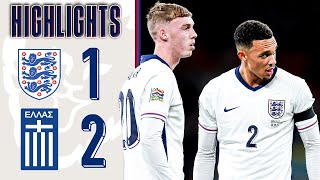 England 12 Greece  Three Lions Defeated At Wembley  UEFA Nations League Highlights [upl. by Aicilla]