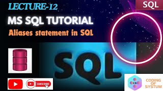 Aliasesas statement in SQL  SQL tutorial for data analytics sql [upl. by Valora]