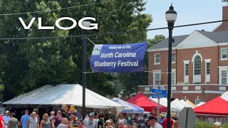 VLOG My hometowns annual Blueberry Festival 🫐 Burgaw North Carolina [upl. by Kerril]