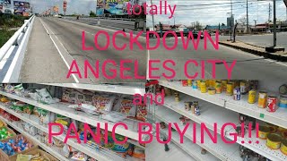 ANGELES CITY LOCKDOWN  PANIC BUYING  COVID 19 [upl. by Wenz]