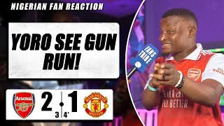 ARSENAL 21 34 MANCHESTER UNITED  Godfrey  NIGERIAN FAN REACTION PRE SEASON 2425 HIGHLIGHTS [upl. by Derick]