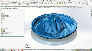 Solidworks Citrus juicer tutorial 9 Advanced cut [upl. by Iuqcaj864]