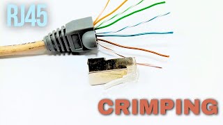 CAT6 CABLE CRIMPING [upl. by Koenig583]