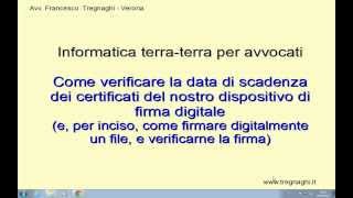 Come verificare scadenza della chiavetta di firma  informatica per avvocati poco informatici [upl. by Ateloiv]